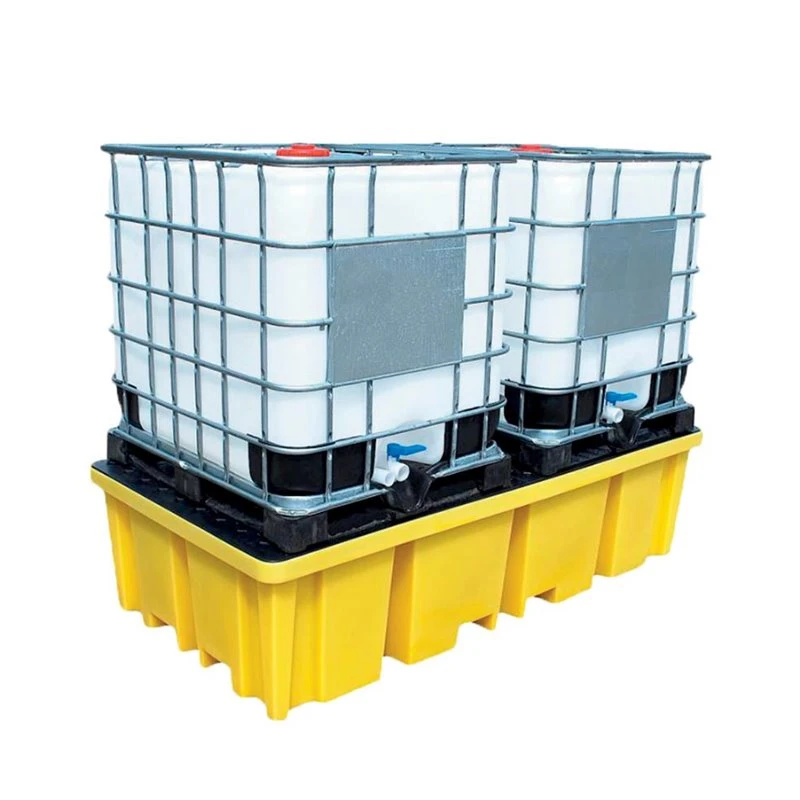 Twin IBC spill pallet